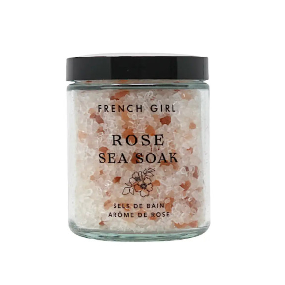 French Girl Rose Sea Soak - Calming Bath Salts 10 oz/300 mL